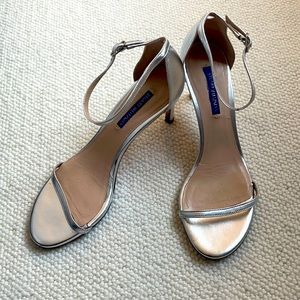Stuart Weitzman NunakedStraight Silver Sandal Heel
